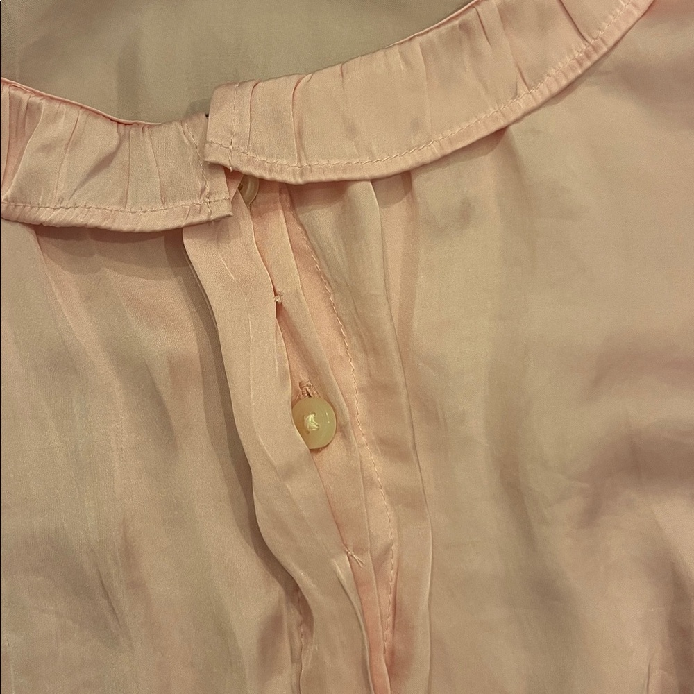 Light Pink Ruffled Blouse - Picture 3 of 4
